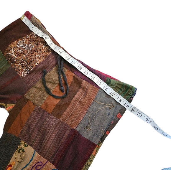 Bohemian Patchwork Multicolor Pants - Picture 3 of 6